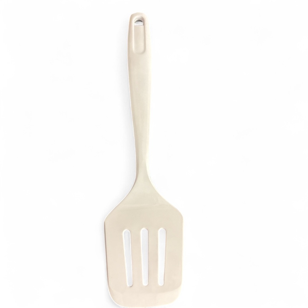 Basic Melamine Slotted Turner/Spatula, 11.25 inch, White 2015